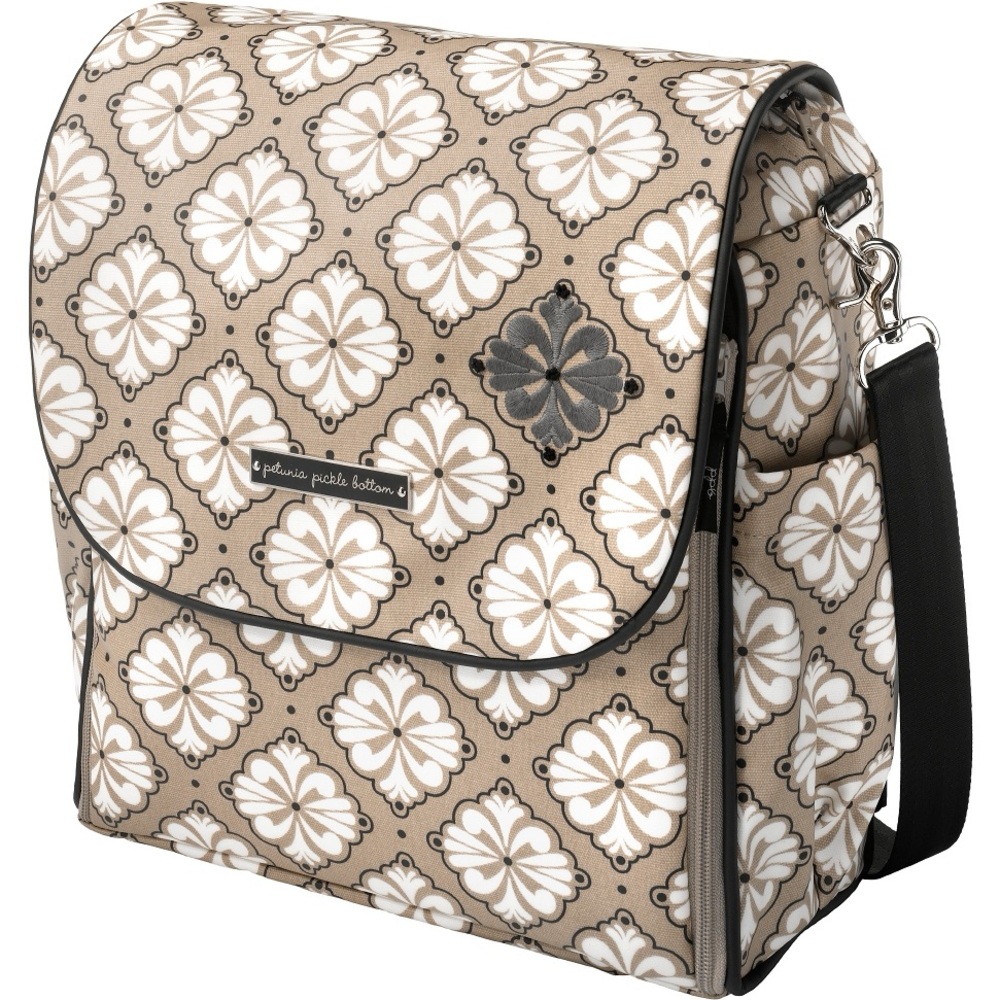 🆕 Luxury Petunia Pickle Bottom Boxy Diaper Bag - Marbella Meadows